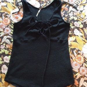 🌙5/$15 Free People Front Tie Tank Top